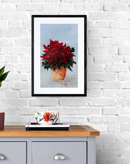 Poinsettia Pot | Print